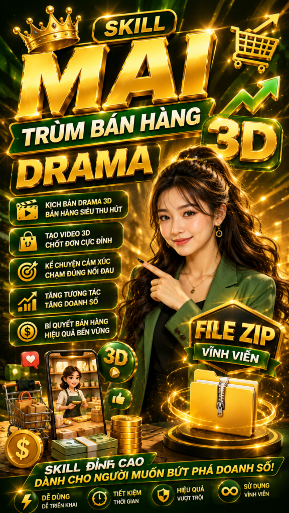 SKILL MAI TRÙM BÁN HÀNG DRAMA 3D FILE ZIP VĨNH VIỄN